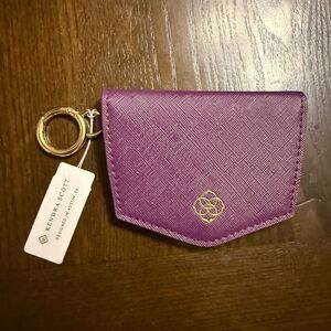 KENDRA SCOTT CARD CASE IN PURPLE